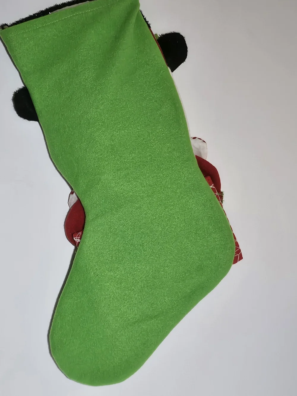 Classic Snowman Christmas Stocking Letters to Santa Red Green Holiday Felt Decor